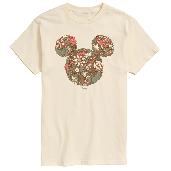 Disney - Floral Mickey Ears - Men's Short Sleeve Graphic T-Shirt