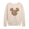thumbnail image 1 of Disney - Floral Mickey Ears - Women's French Terry Long Sleeve Pullover, 1 of 4