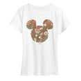 thumbnail image 1 of Disney - Floral Mickey Ears - Women's Short Sleeve Graphic T-Shirt, 1 of 4