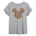 thumbnail image 1 of Disney - Floral Mickey Ears - Womens Oversized Graphic T-Shirt, 1 of 4