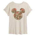 thumbnail image 1 of Disney - Floral Mickey Ears - Womens Oversized Graphic T-Shirt, 1 of 4