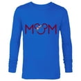 thumbnail image 1 of Disney Floral Mickey Mouse Mom - Long Sleeve T-Shirt for Men - Customized-Royal, 1 of 5