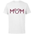 thumbnail image 1 of Disney Floral Mickey Mouse Mom - Short Sleeve Cotton T-Shirt for Adults - Customized-White, 1 of 5