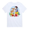 thumbnail image 1 of Disney - Floral Snow White Deer - Toddler & Youth Short Sleeve Graphic T-Shirt, 1 of 5