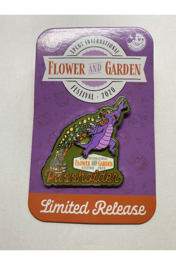 Flower and Garden Festival 2020 Figment Passholder Pin Limited New w Card