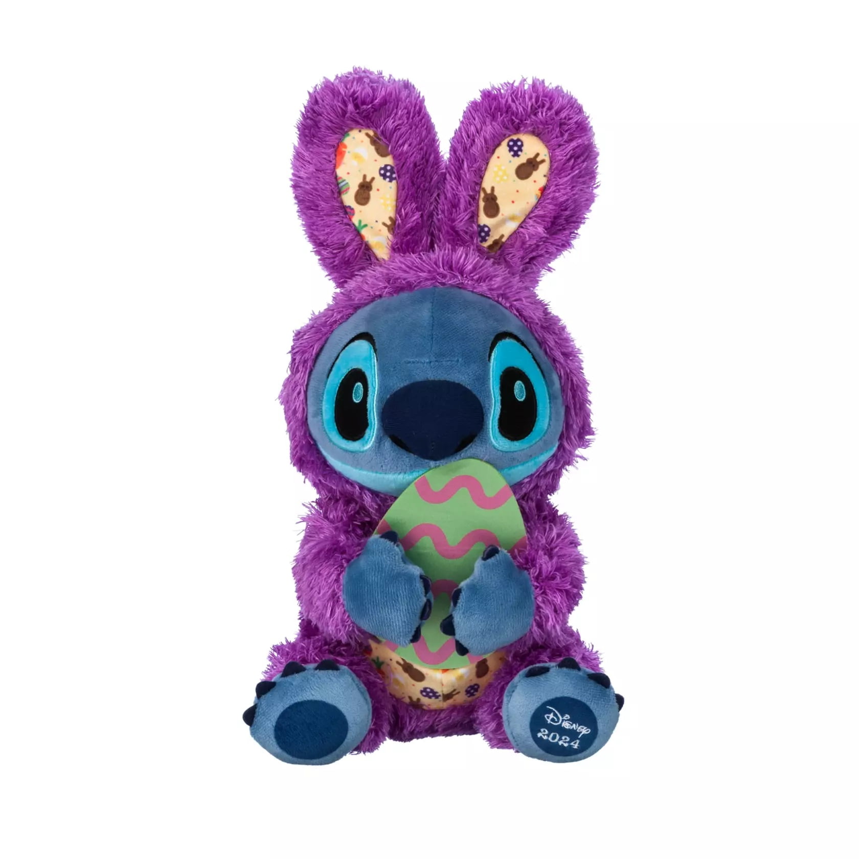 ☆Stitch♪ 2024 Disney Easter Stitch Plush Toy Doll in Fluffy Bunny