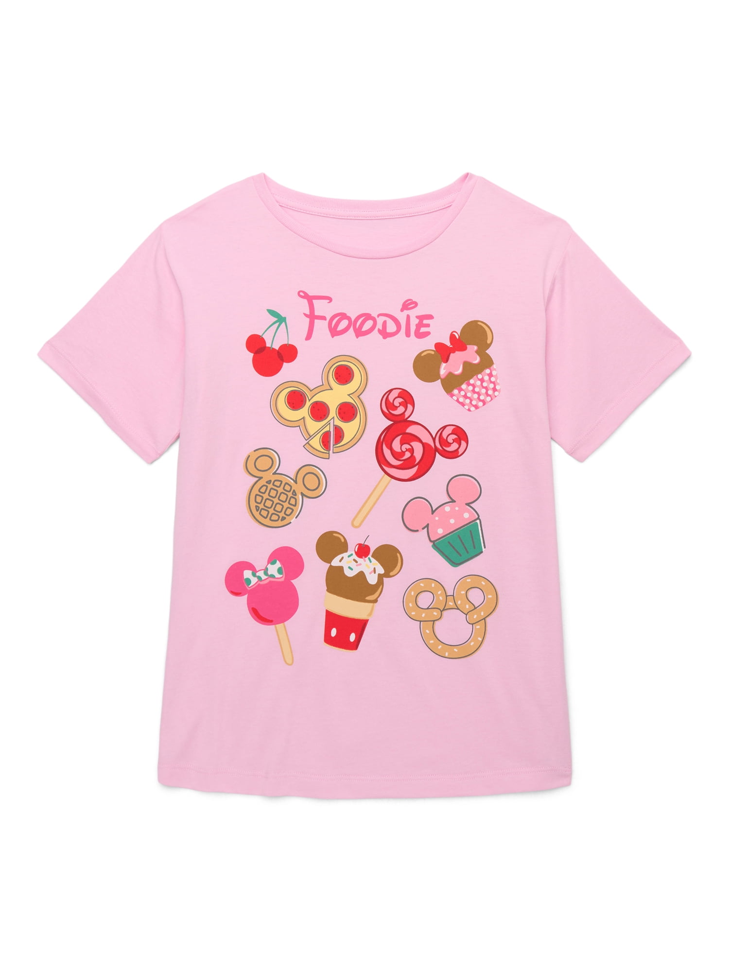 Disney Food Girls Short Sleeve Graphic T-Shirt, Sizes 4-16