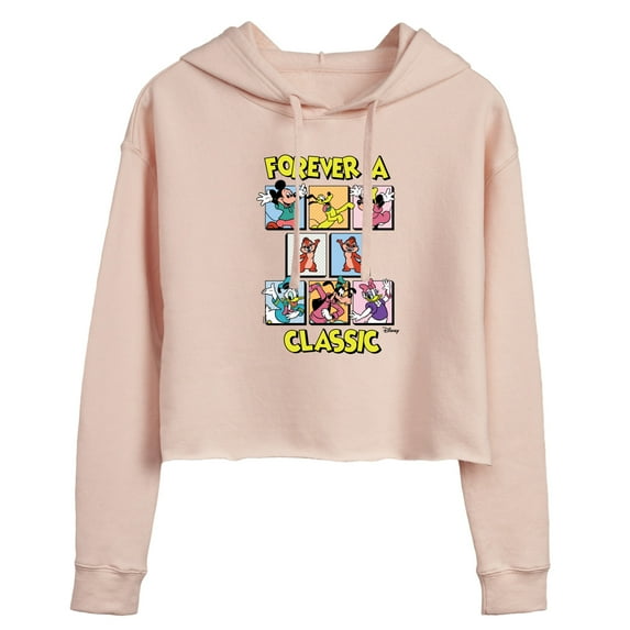 Disney - Forever A Classic - Juniors Cropped Pullover Hoodie