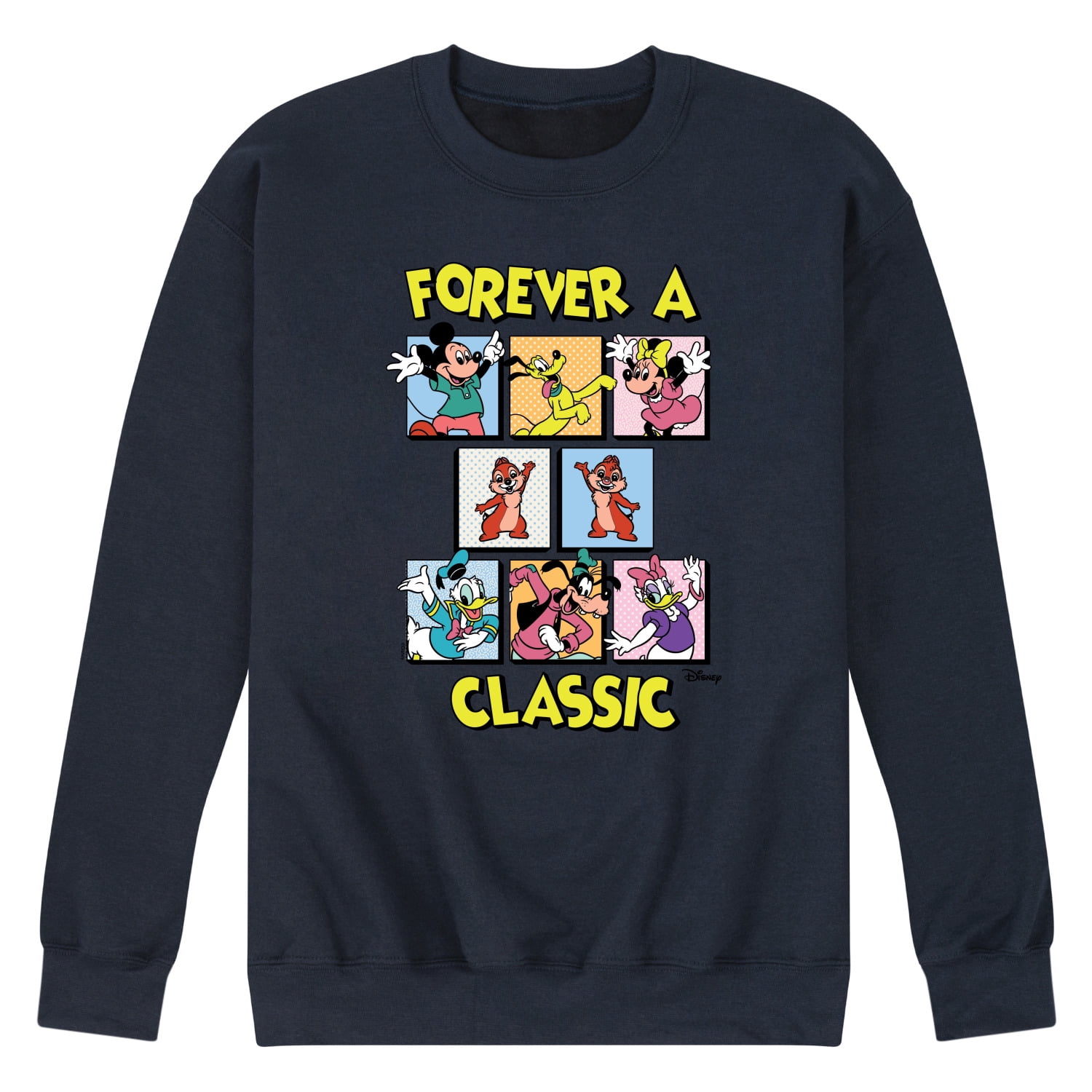 Disney - Forever A Classic - Men's Crew Neck Fleece Pullover - Walmart.com