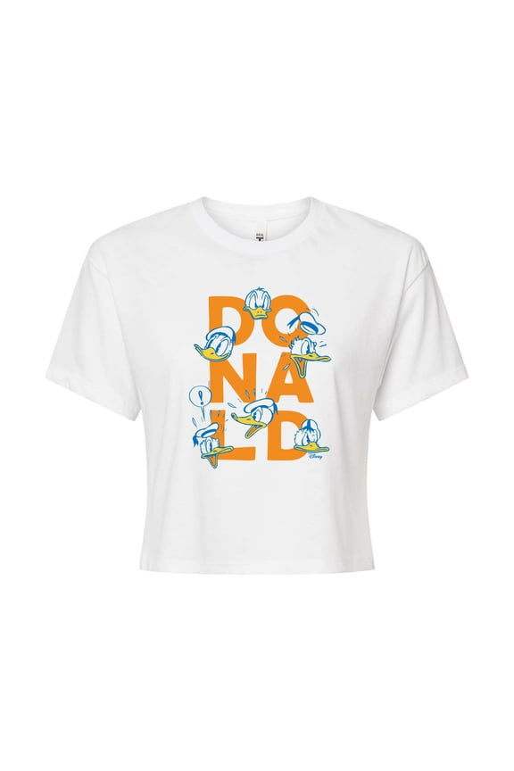 - Founding Feather - Juniors Cropped Cotton Blend T-Shirt