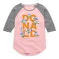thumbnail image 1 of Disney - Founding Feather - Toddler & Youth Girls Raglan Graphic T-Shirt, 1 of 5