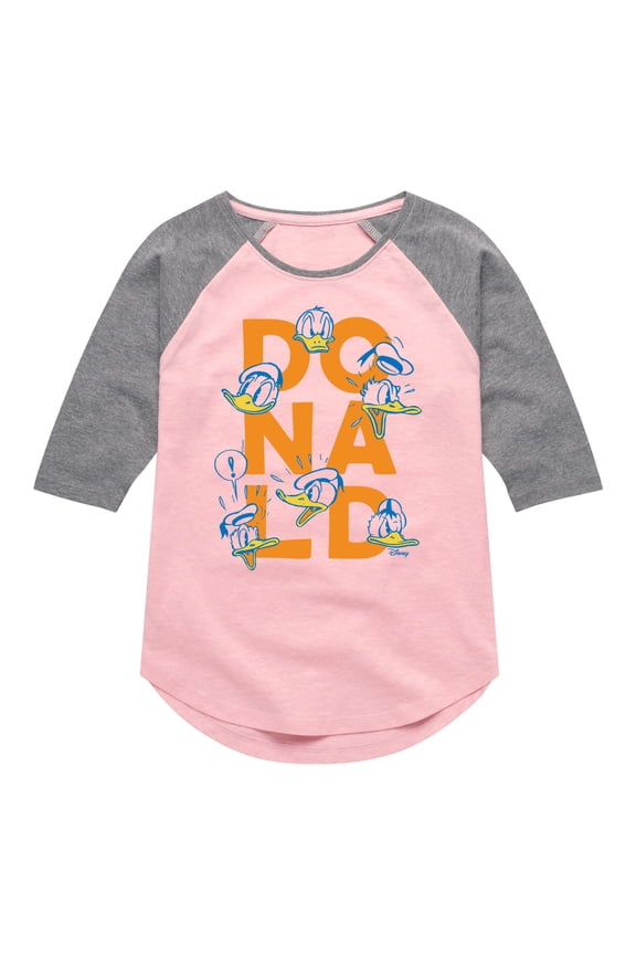- Founding Feather - Toddler & Youth Girls Raglan Graphic T-Shirt