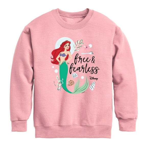 Disney - Free And Fearless - Toddler & Youth Crewneck Fleece Sweatshirt