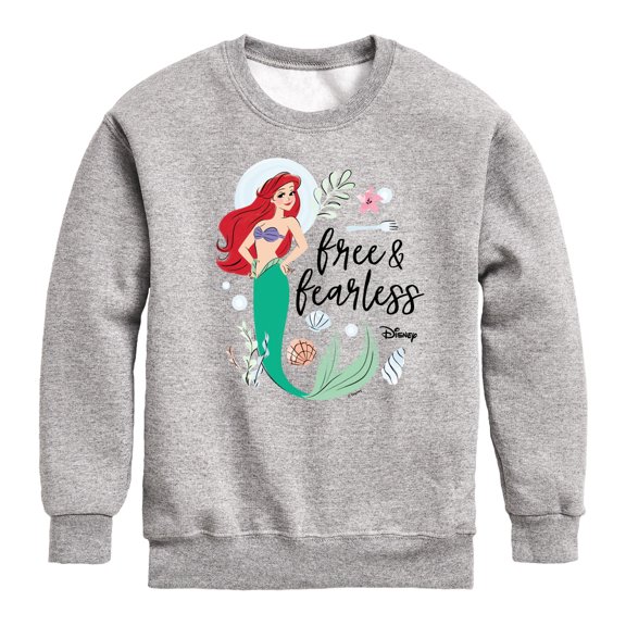 Disney - Free And Fearless - Toddler & Youth Crewneck Fleece Sweatshirt