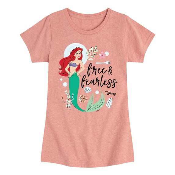 Disney - Free And Fearless - Toddler & Youth Girls Short Sleeve Graphic T-Shirt