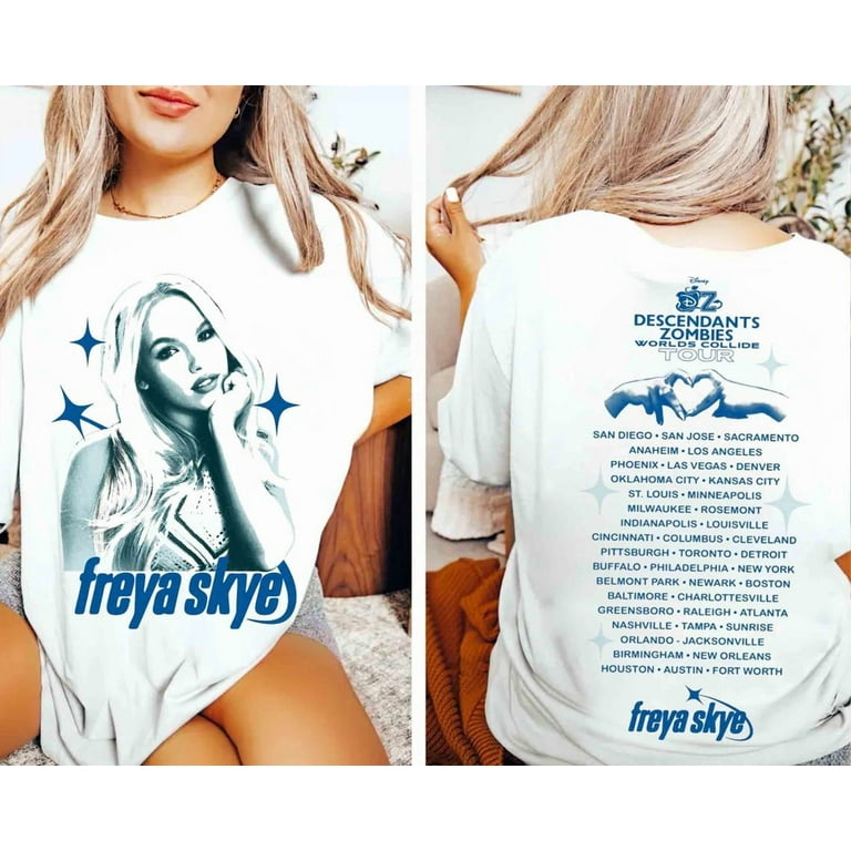 Disney Freya Skye T-shirt, Descendants Zombies Worlds Collide Tour