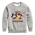 thumbnail image 1 of Disney - Friends Are All You Need - Toddler & Youth Crewneck Fleece Sweatshirt, 1 of 5