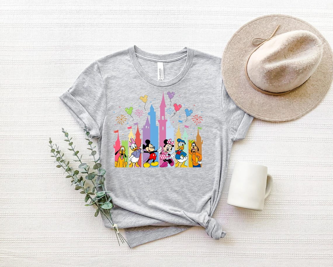 Mickey Head Fall T-Shirt, Vacation Shirt, Magical Disney Castle