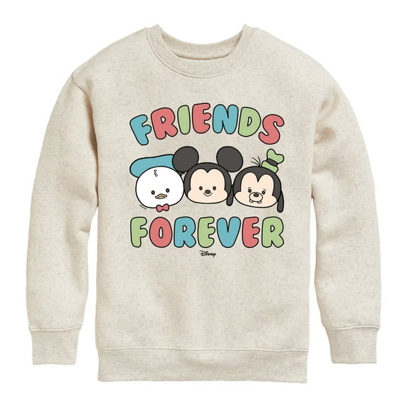 Disney - Friends Forever - Toddler & Youth Crewneck Fleece Sweatshirt