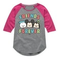 thumbnail image 1 of Disney - Friends Forever - Toddler & Youth Girls Raglan Graphic T-Shirt, 1 of 5