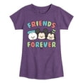 thumbnail image 1 of Disney - Friends Forever - Toddler & Youth Girls Short Sleeve Graphic T-Shirt, 1 of 5
