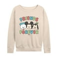 thumbnail image 1 of Disney - Friends Forever - Women's Lightweight French Terry Long Sleeve Shirt, 1 of 5
