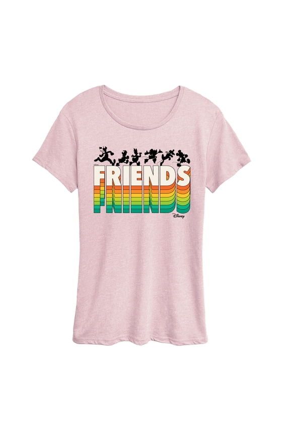 - Friends Rainbow Stack - Women's Short Sleeve Graphic T-Shirt