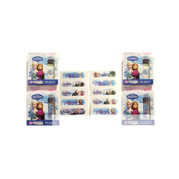 Disney Frozen 10 Piece Adhesive Bandage with Band Aids, One Size, 4 Pack