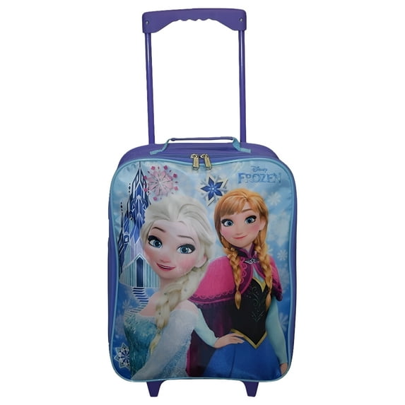 Disney Frozen 15" Collapsible Wheeled Pilot Case - Rolling Luggage Carry-On Elsa Princess