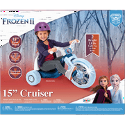 Disney Frozen 15 inch Fly Wheels Cruiser Tricycle with Light on Wheel, Ages 3-7