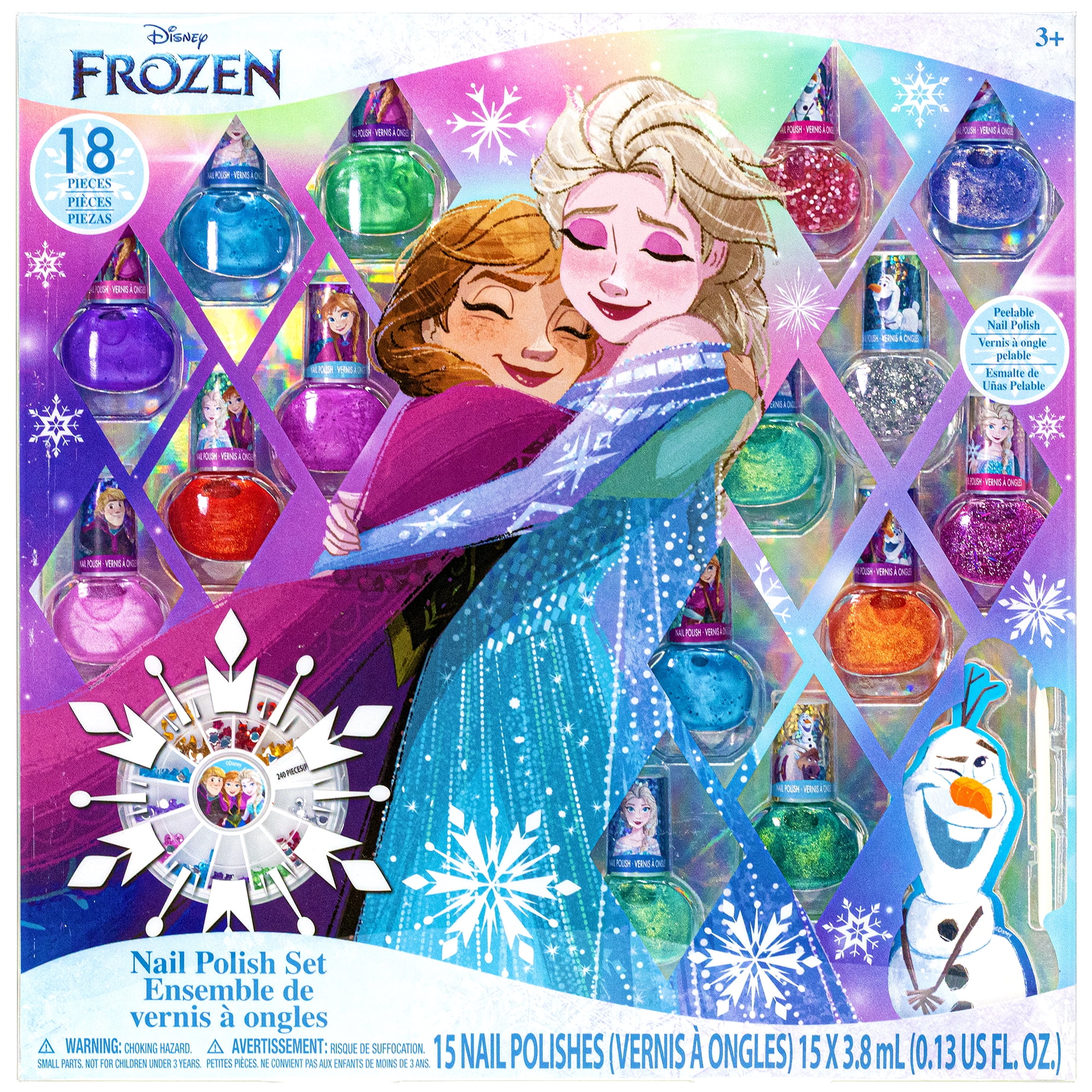 TownleyGirl Disney Frozen Kids Nail Polish Set 18 Pc Peelable