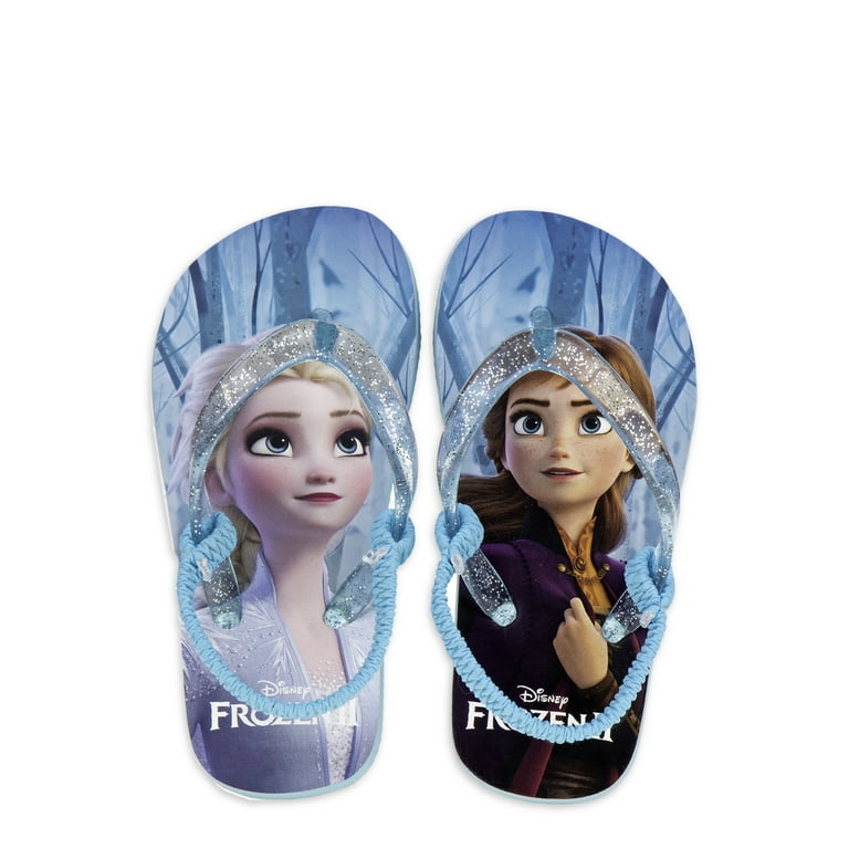 Disney Frozen 2 Anna Elsa Beach Days Flip Flop with Back Strap