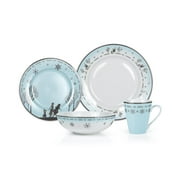 Disney Frozen 2 Anna & Elsa Ceramic Dining Set Collection | 16-Piece Dinner Set