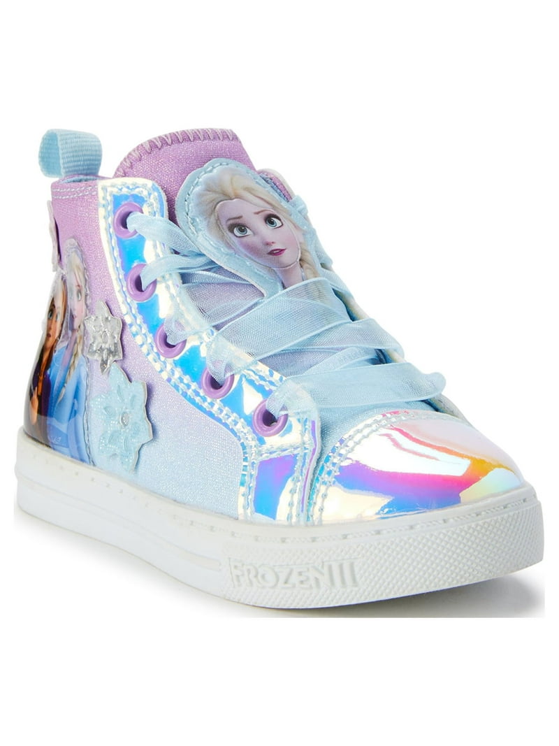 Disney Frozen Toddler Girls Casual High-Top Sneaker Blue with
