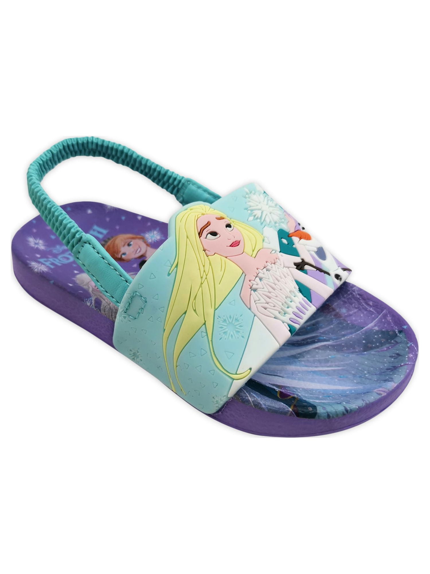 Disney Frozen 2 Anna & Elsa Summer Fun Pool Slide Sandal (Toddler Girls ...