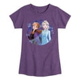 thumbnail image 1 of Disney Frozen 2 - Anna & Elsa - Toddler & Youth Girls Short Sleeve Graphic T-Shirt, 1 of 5