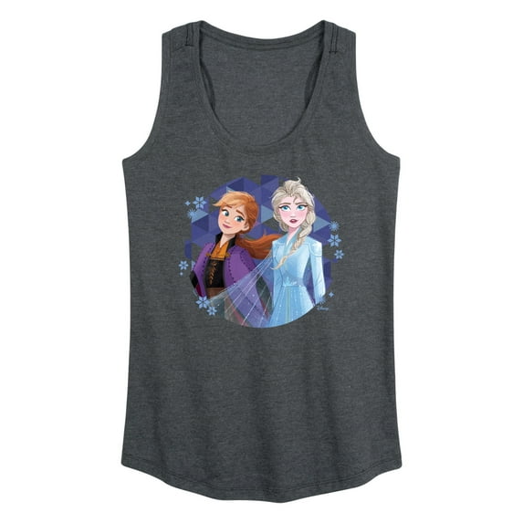 Disney Frozen 2 - Anna & Elsa - Women's Racerback Tank Top