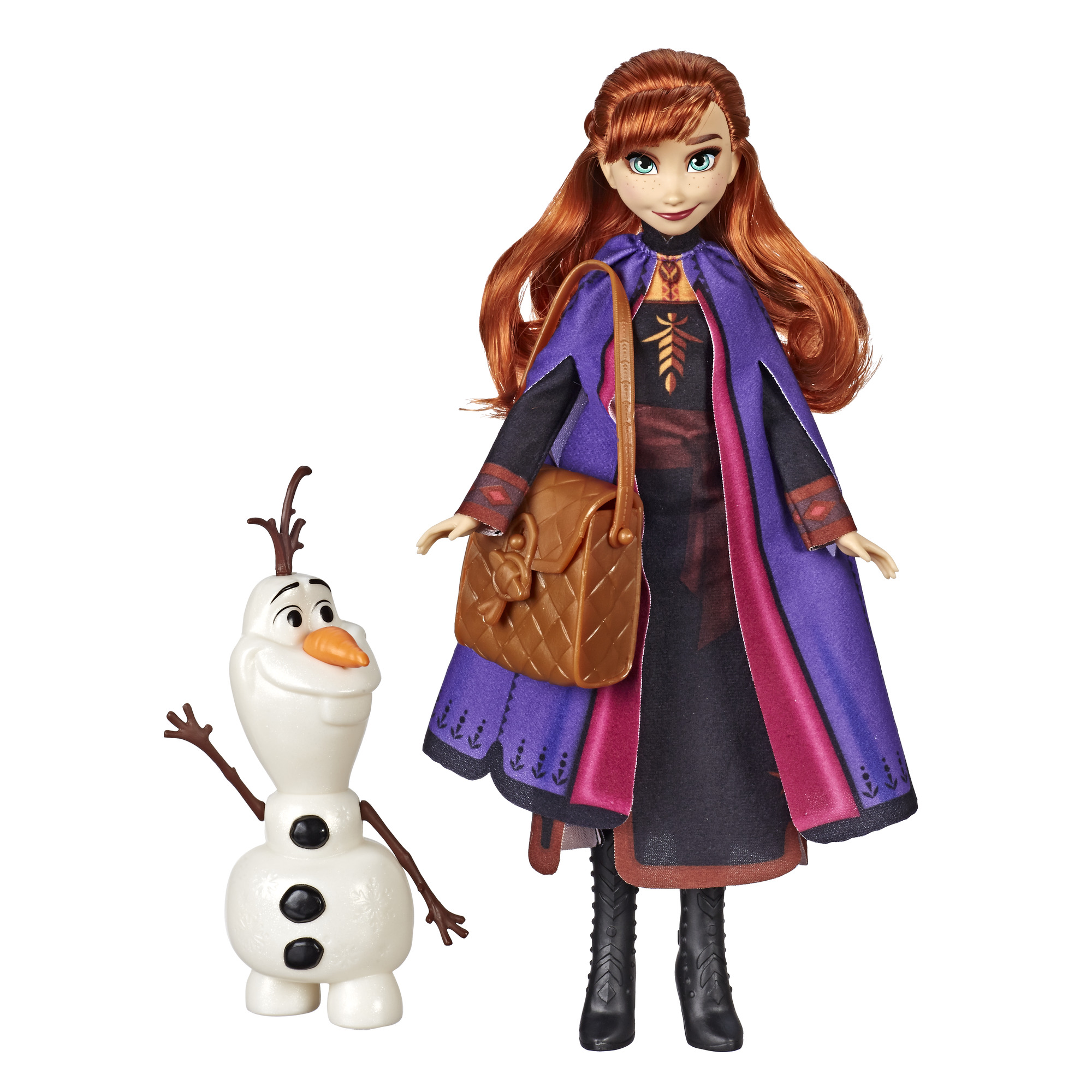 Disney Frozen 2 Anna Fashion Buildable Snowman Olaf Doll Playsets, Includes Doll And Olaf - image 1 of 2