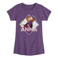 thumbnail image 1 of Disney Frozen 2 - Anna - Toddler & Youth Girls Short Sleeve Graphic T-Shirt, 1 of 5