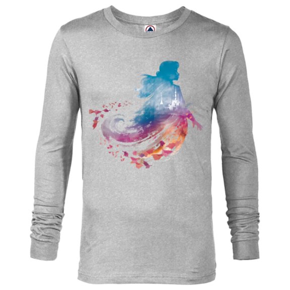 Disney Frozen 2 Anna Wind T-Shirt - Long Sleeve T-Shirt for Men - Customized-Athletic Heather