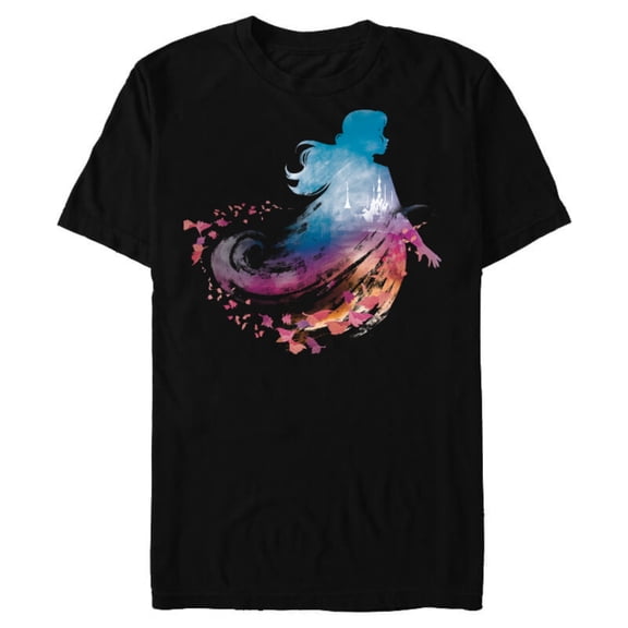 Disney Frozen 2 Anna Wind T-Shirt- Short Sleeve Blended T-Shirt for Adults - Customized-Black