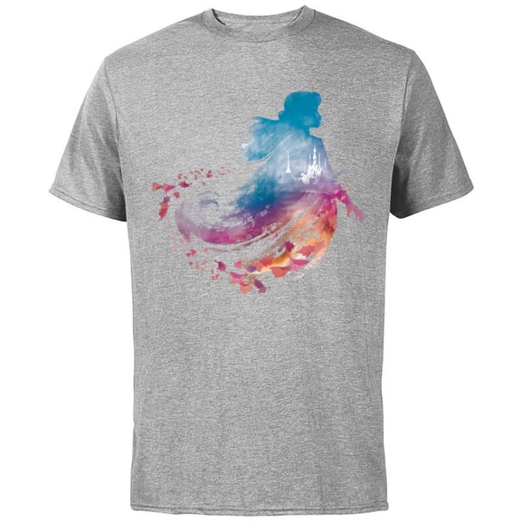 Disney Frozen 2 Anna Wind T-Shirt - Short Sleeve Cotton T-Shirt for Adults - Customized-Athletic Heather