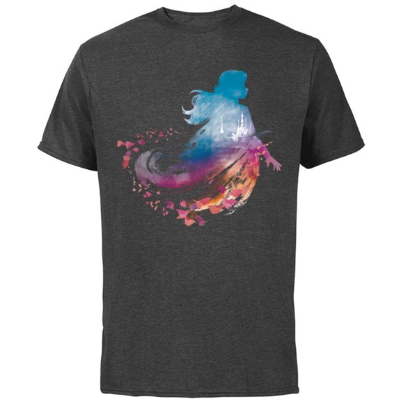 Disney Frozen 2 Anna Wind T-Shirt - Short Sleeve Cotton T-Shirt for Adults - Customized-Charcoal Heather
