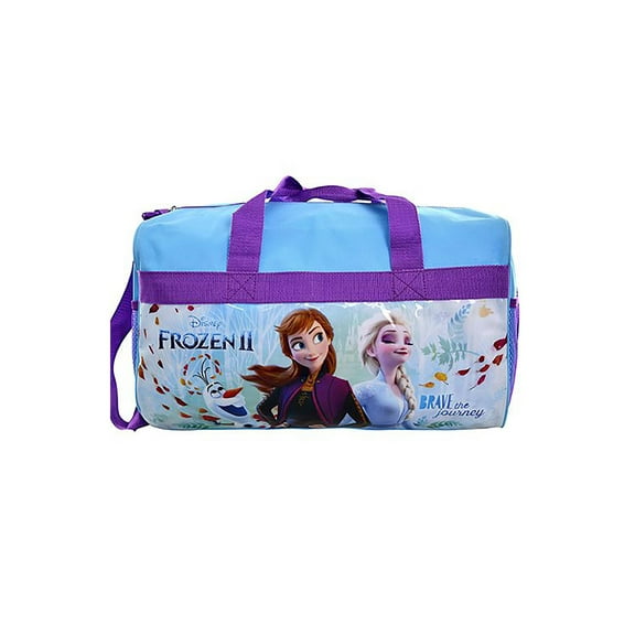 Disney Frozen 2 Anna and Elsa Carry-on "Brave The Journey" Duffel Bag
