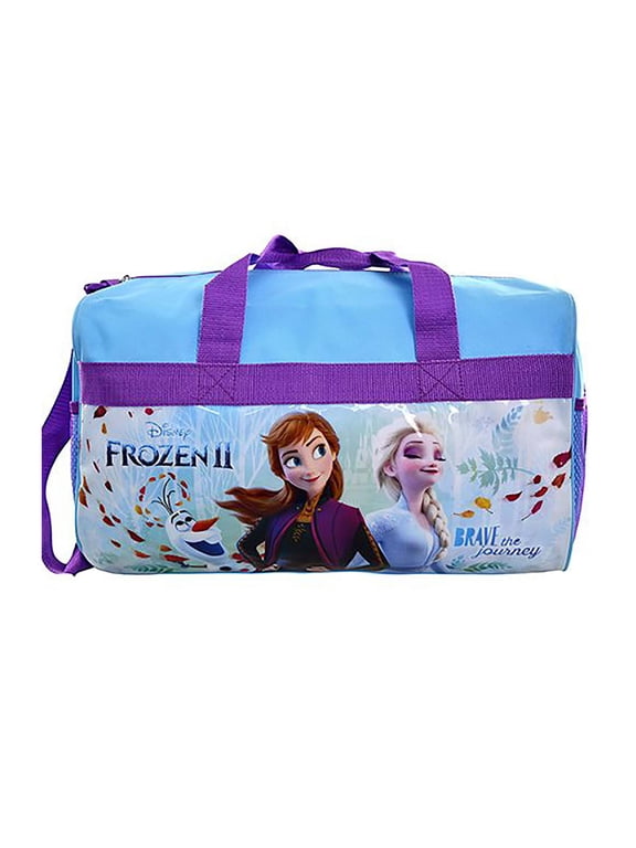 Disney Frozen 2 Anna and Elsa Carry-on "Brave The Journey" Duffel Bag