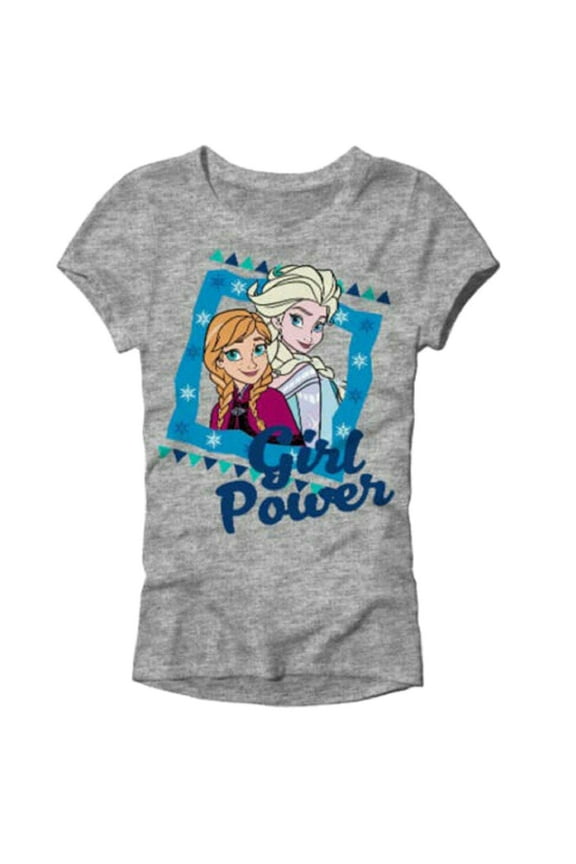 Disney Frozen 2 Anna and Elsa Girl Power Little Girl's T-Shirt - Size 4-5