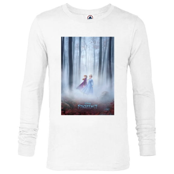 Disney Frozen 2 Anna and Elsa Poster T-Shirt - Long Sleeve T-Shirt for Men - Customized-White