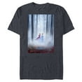 thumbnail image 1 of Disney Frozen 2 Anna and Elsa Poster T-Shirt- Short Sleeve Blended T-Shirt for Adults - Customized-Navy Heather, 1 of 5