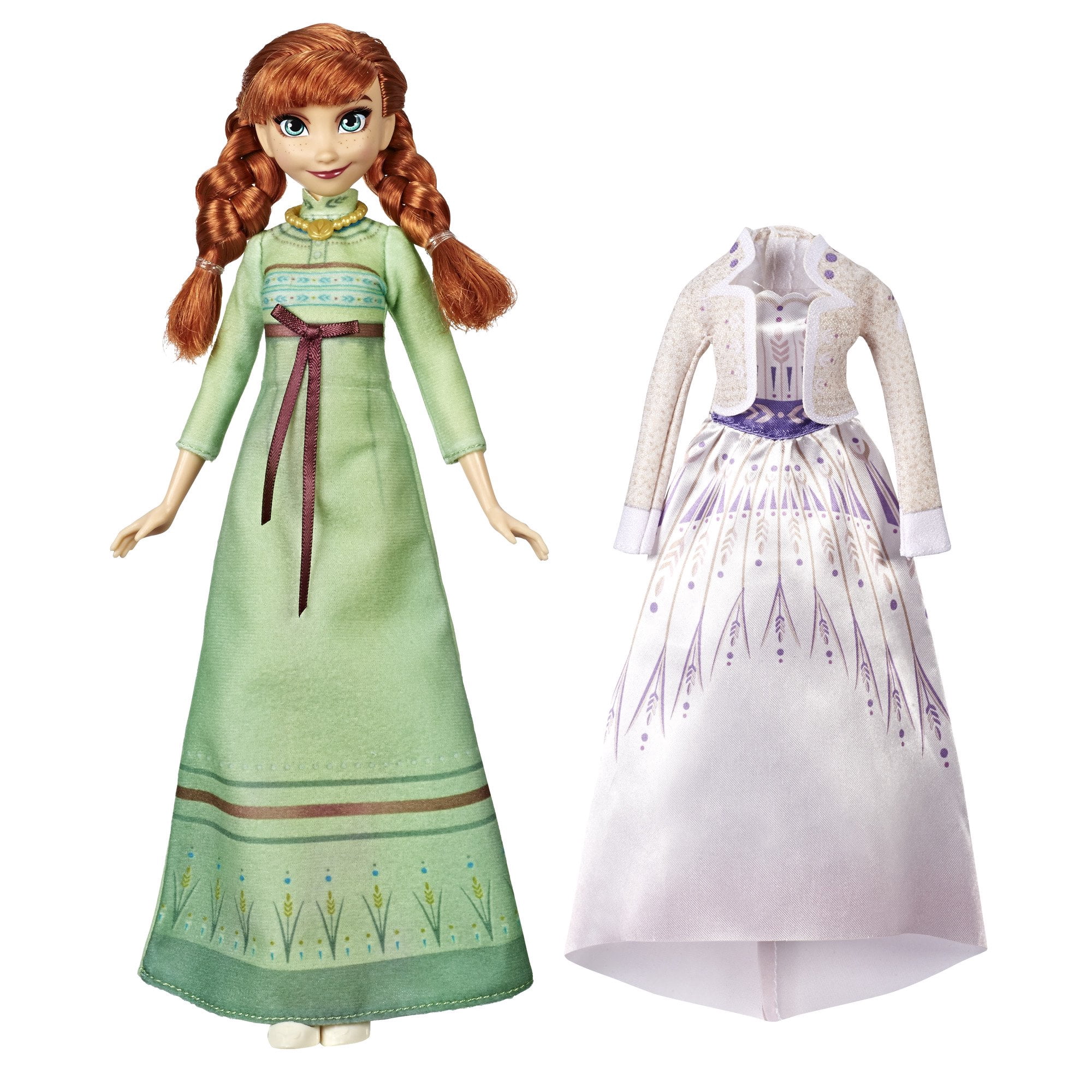 Disney Frozen 2 Arendelle Anna Doll Includes Dress, Nightgown And Shoes
