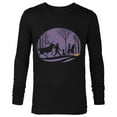 thumbnail image 1 of Disney Frozen 2 Autumn in Arendelle Halloween - Long Sleeve T-Shirt for Men - Customized-Black, 1 of 5